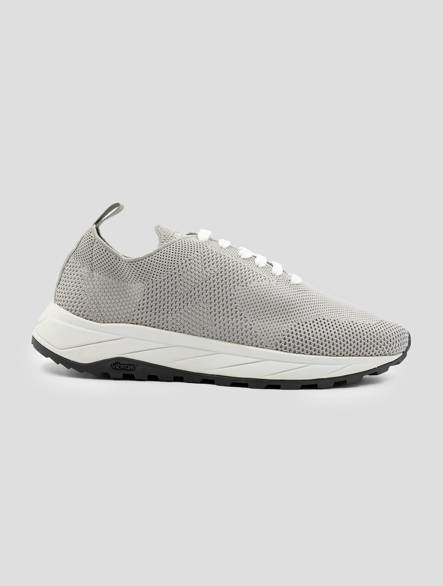Kiton Gray Pl Pu Wool Sneakers