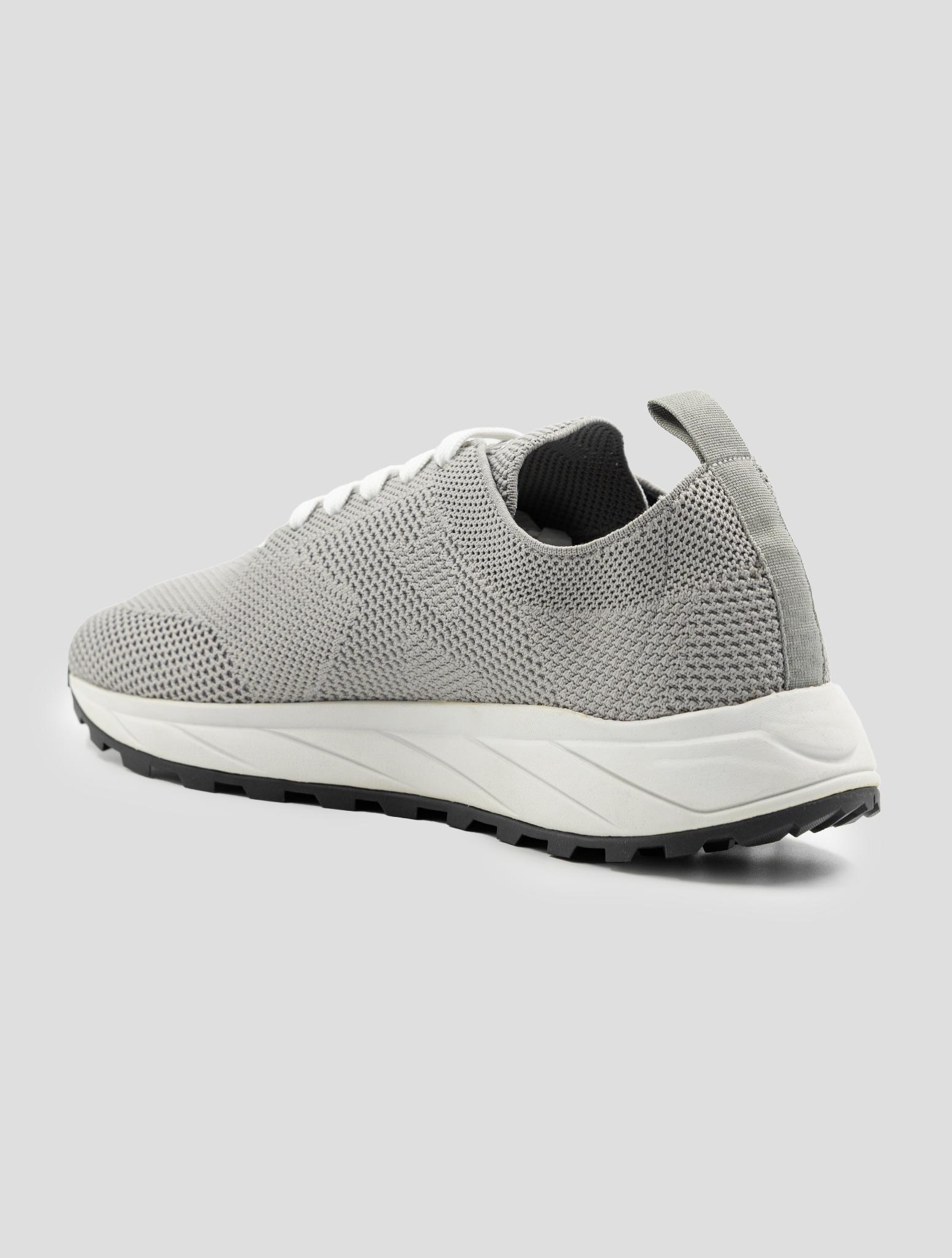 Kiton Gray Pl Pu Wool Sneakers