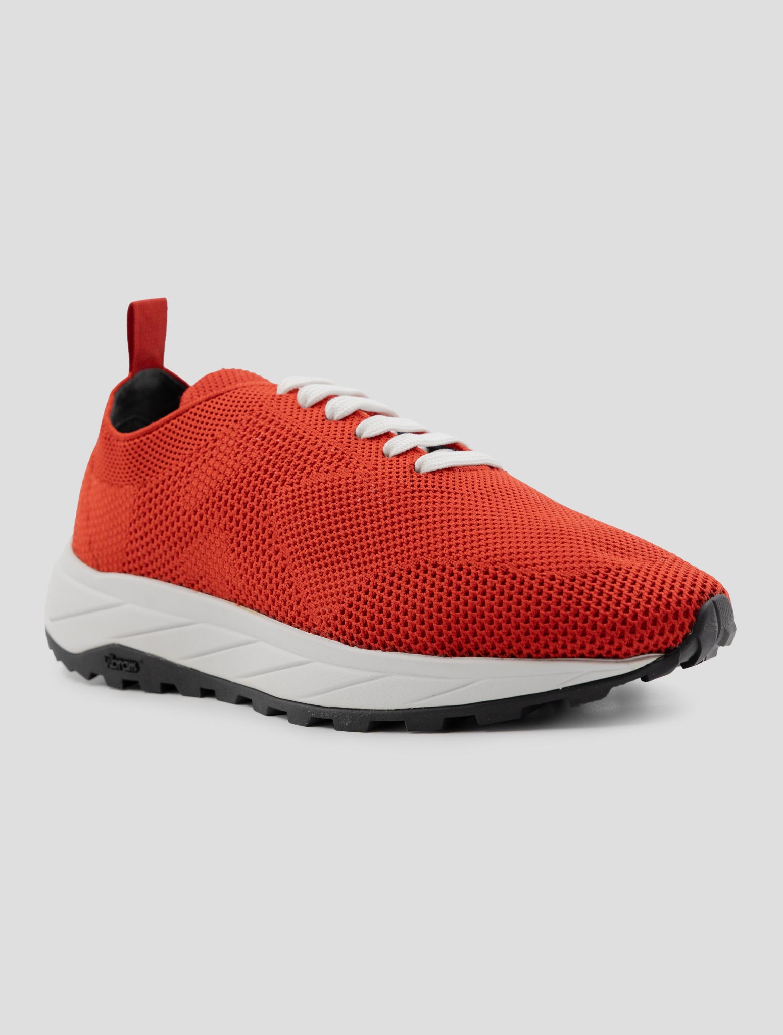 Kiton Red Pl Pu Wool Sneakers