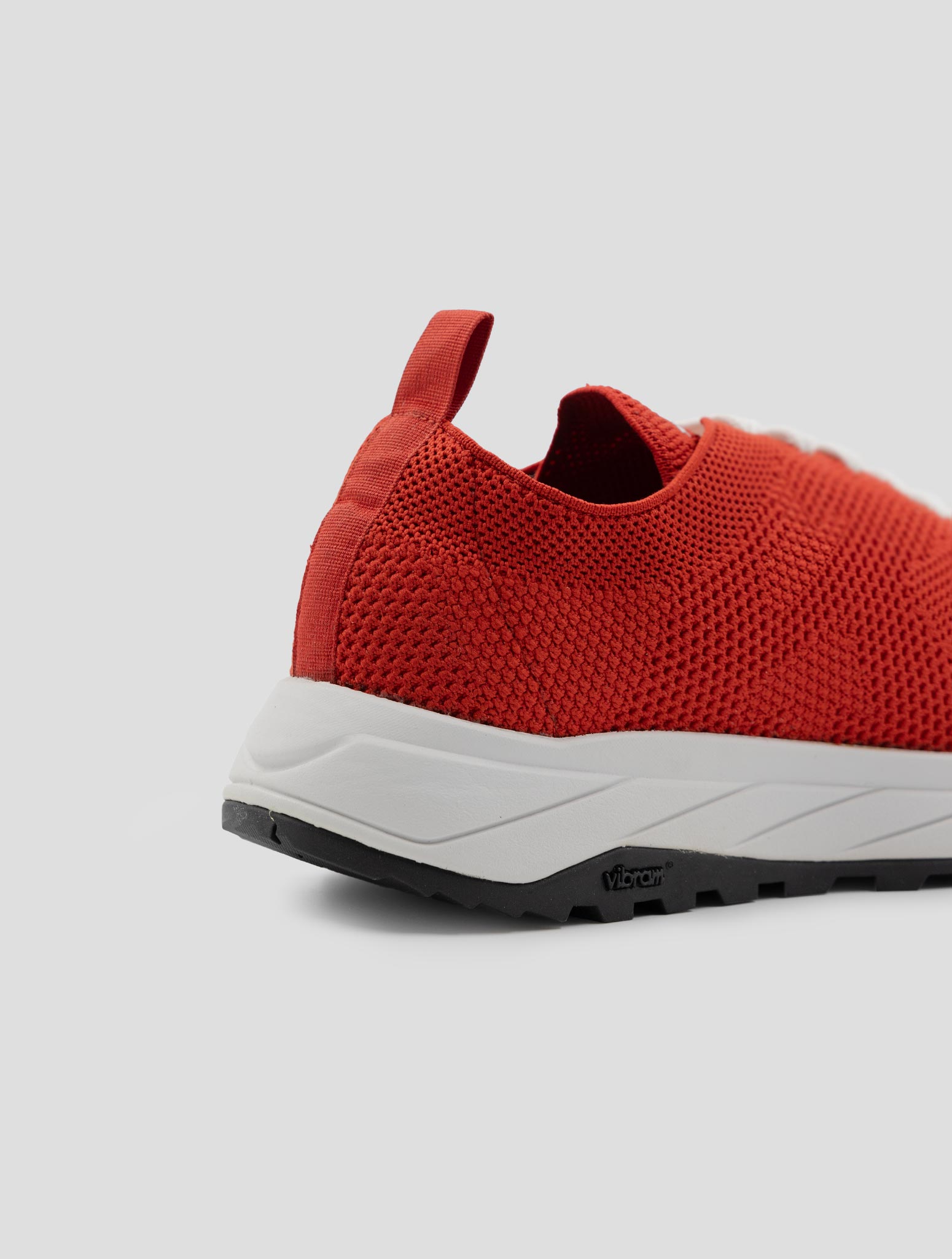 Kiton Red Pl Pu Wool Sneakers