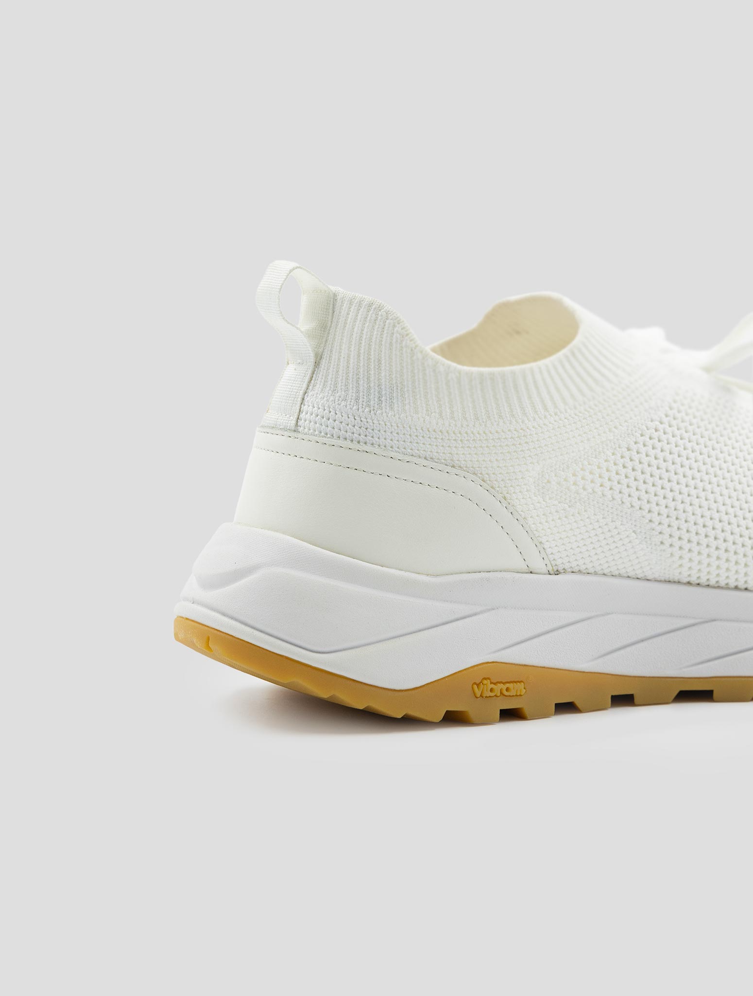 Kiton White Pl Pu Wool Sneakers