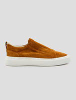 Kiton Brown Leather Suede Sneakers