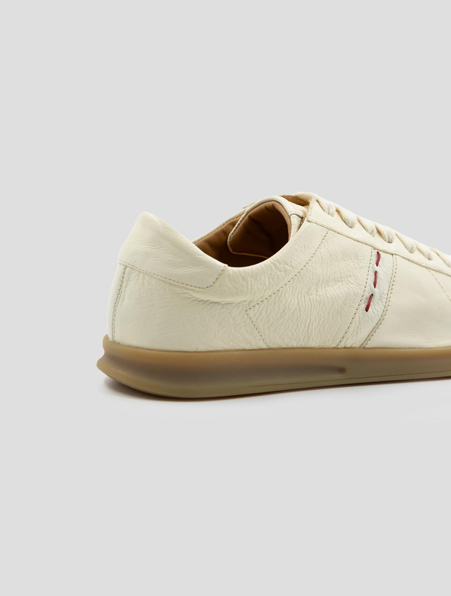 Kiton Beige Leather Sneakers