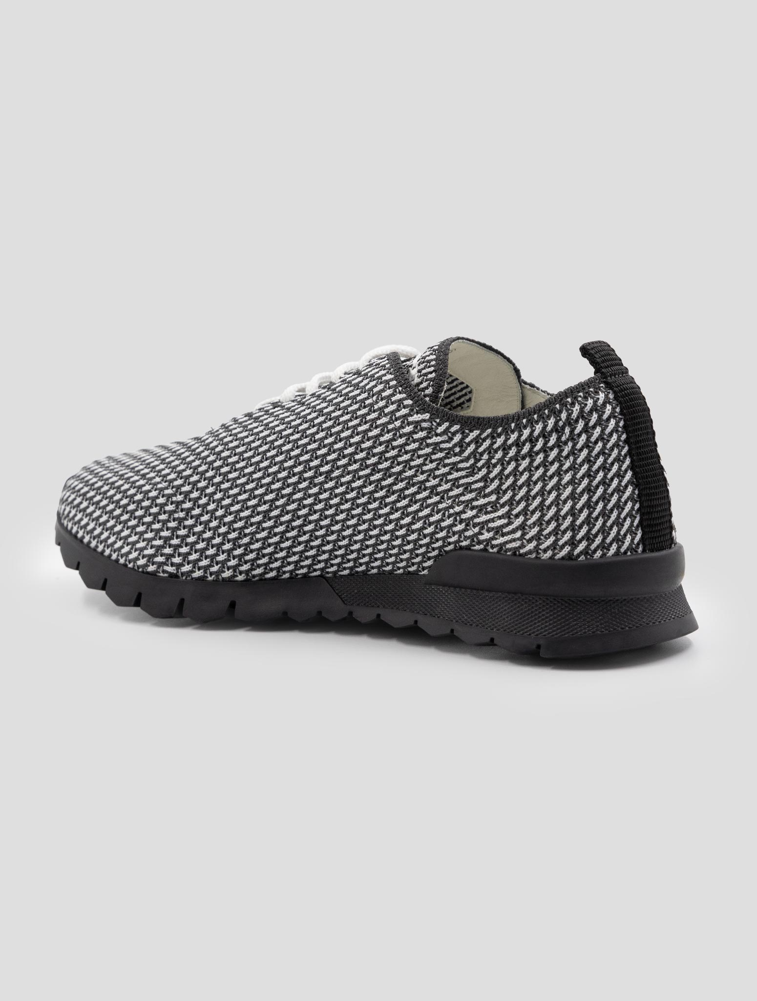 Kiton Dark Gray White Pl Pa Sneakers