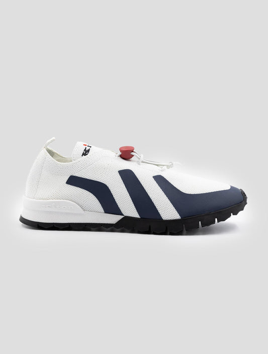 Kiton White Cotton ea Sneakers