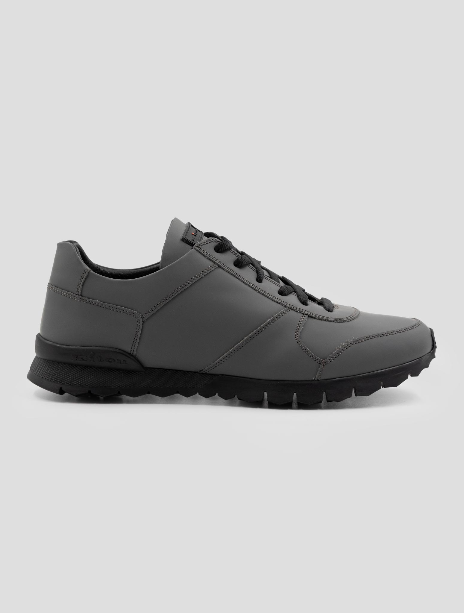 Kiton Green Leather Sneakers