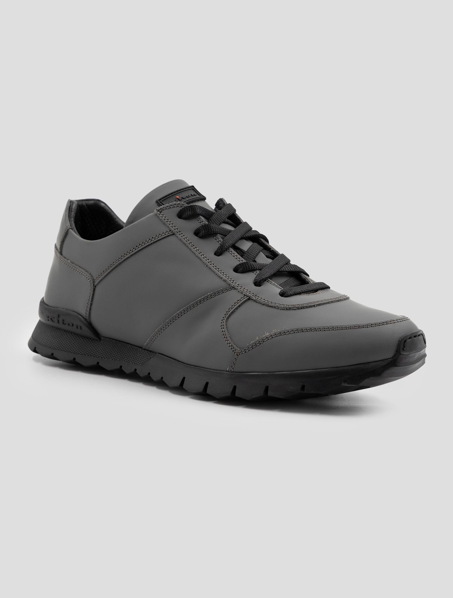 Kiton Green Leather Sneakers