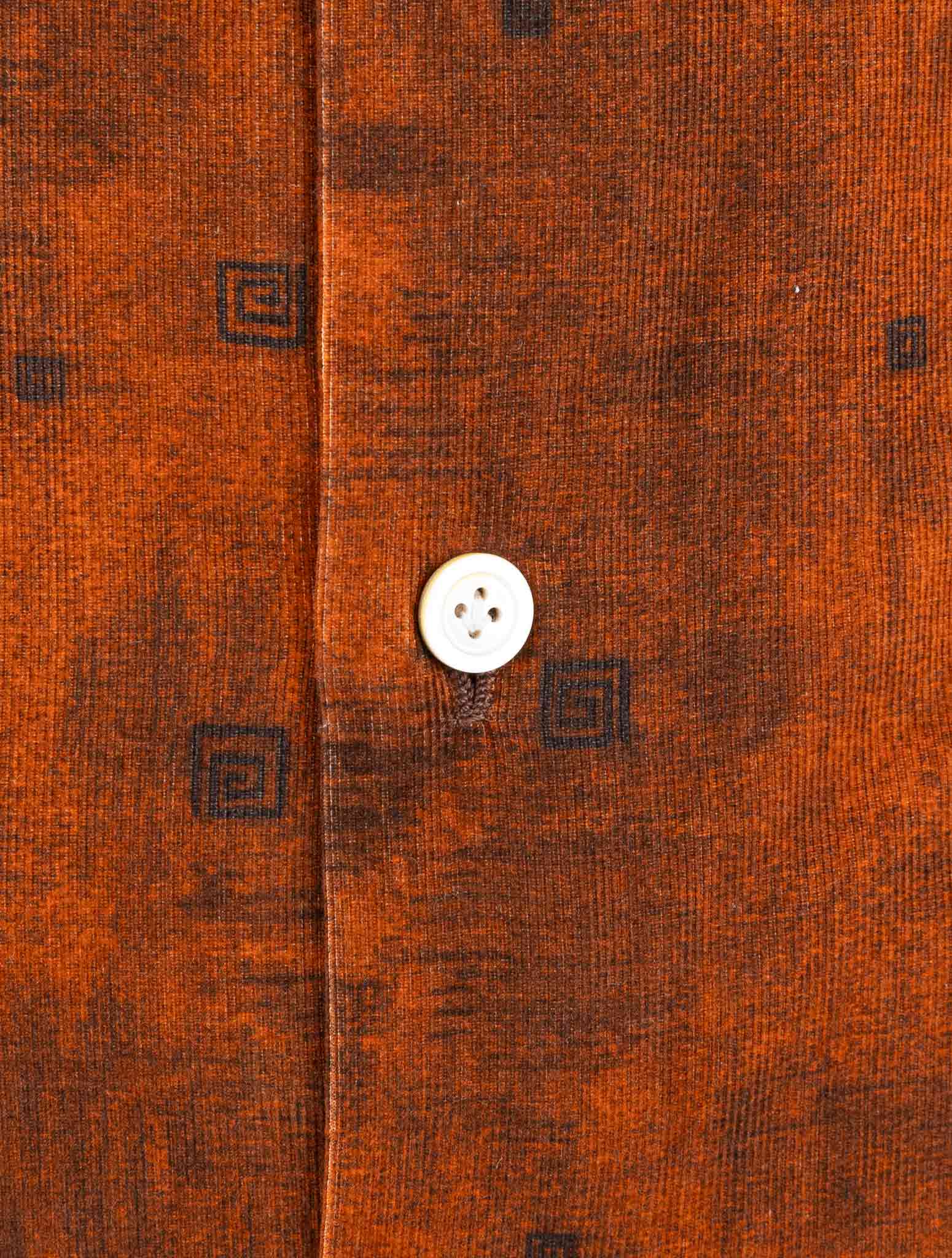 Kiton Brown Cotton Korean Shirt