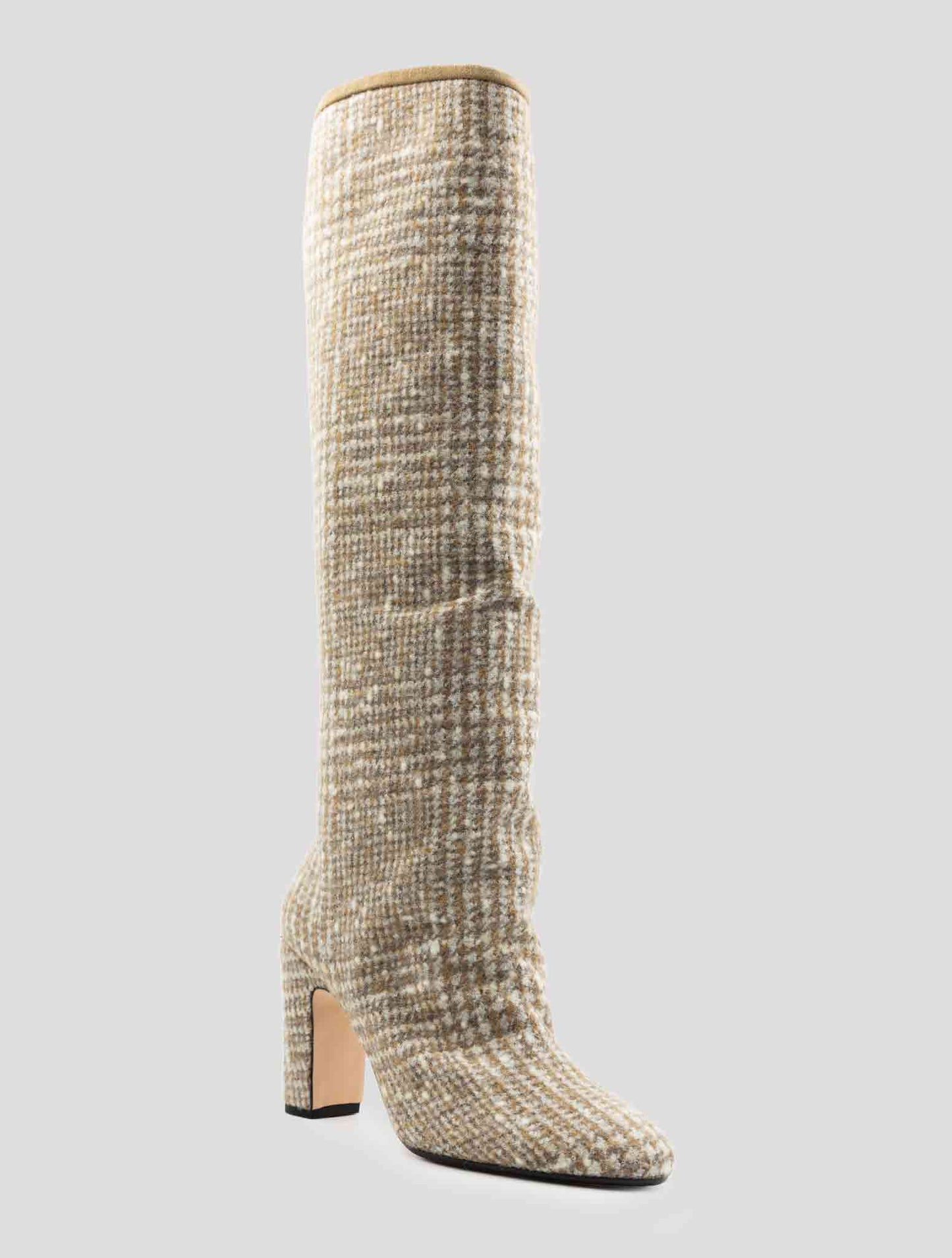 Kiton Beige Virgin Wool Alpaca Boots