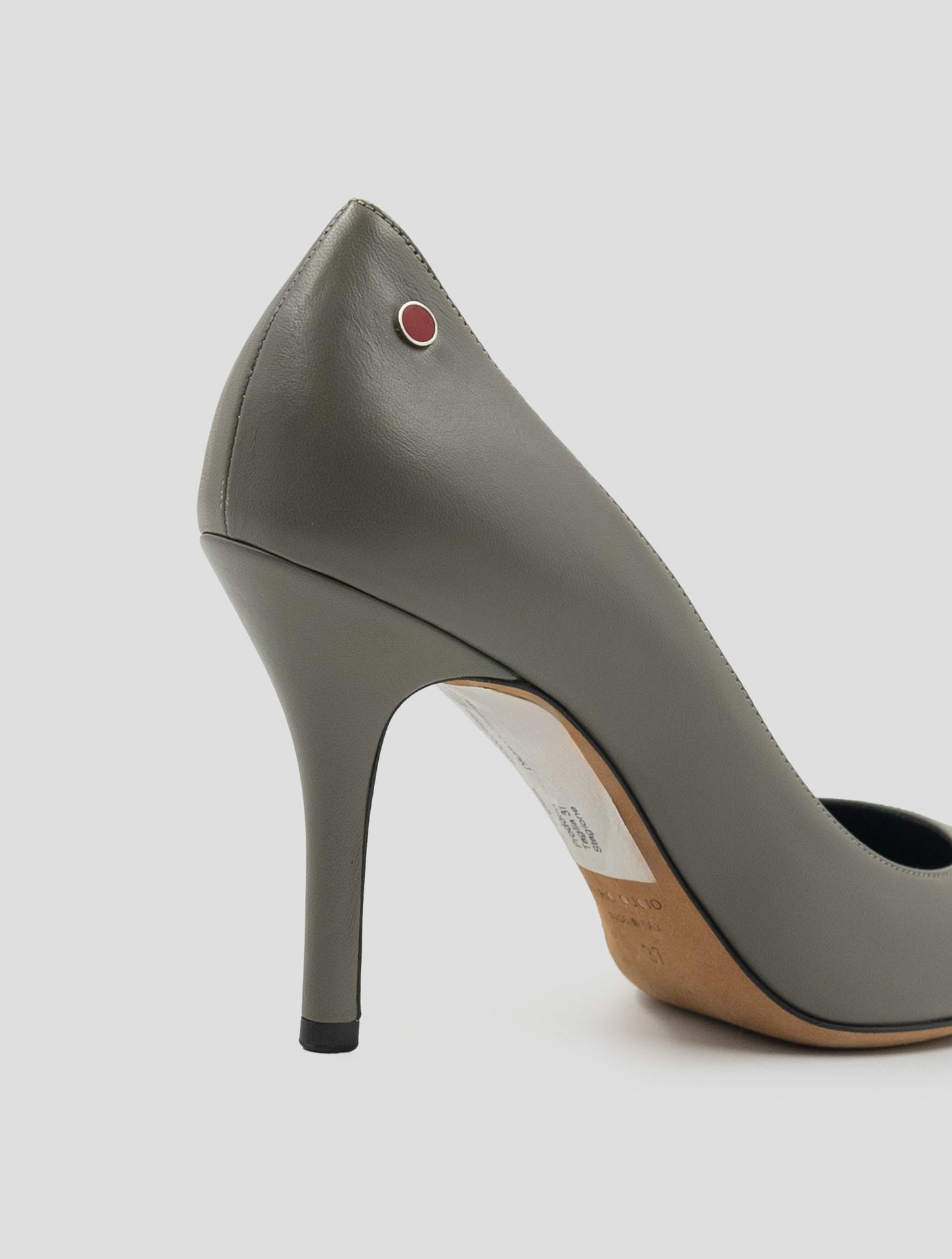 Kiton Taupe Leather Decollete