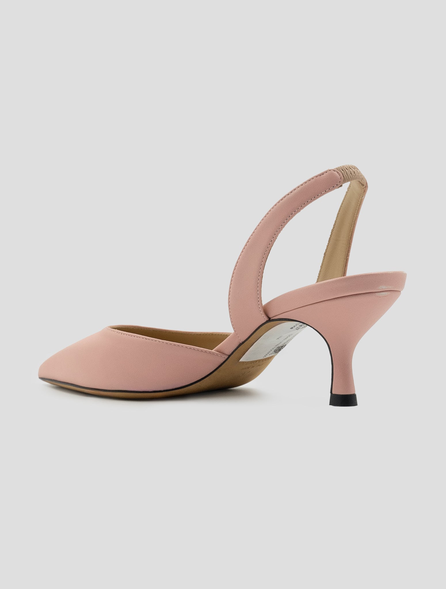 Kiton Pink Leather Slingbacks