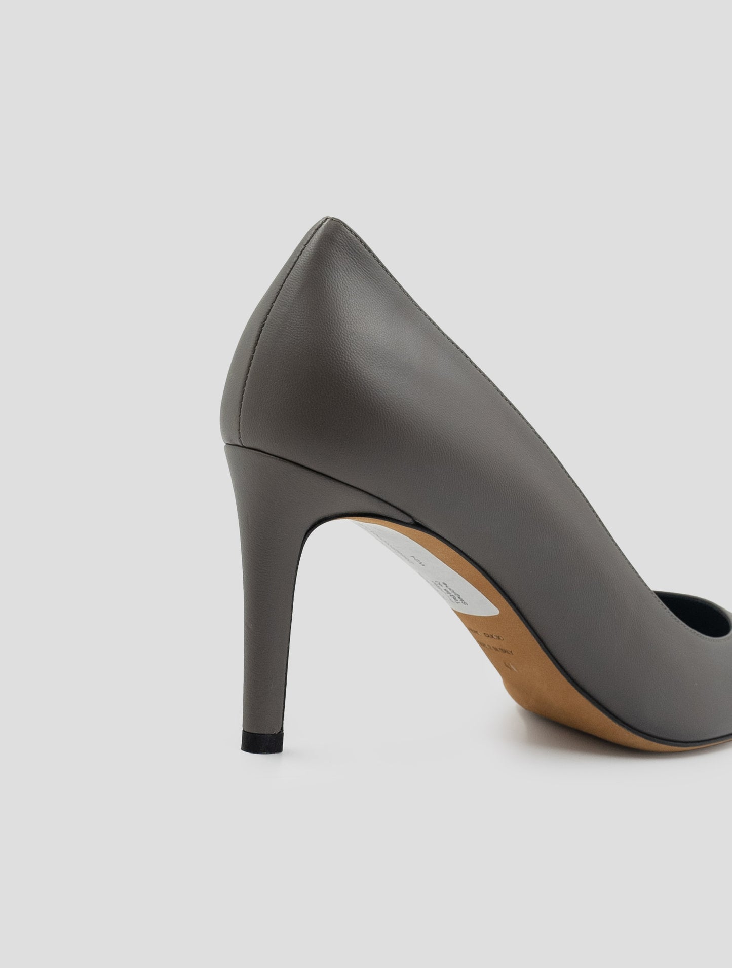Kiton Taupe Leather Decollete
