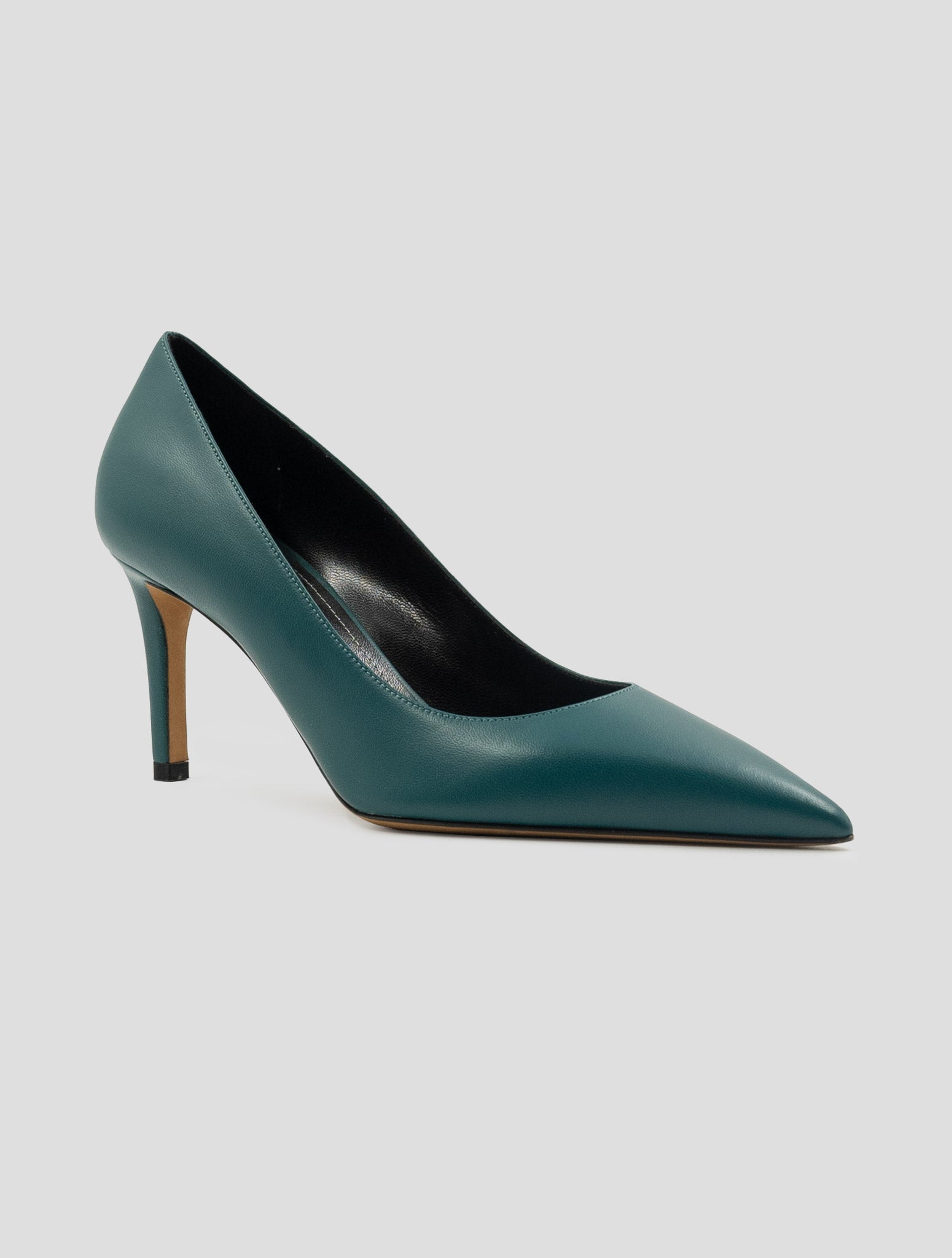 Kiton Green Leather Decollete