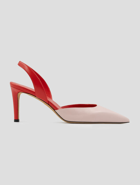 Kiton Red Pink Leather Decollete