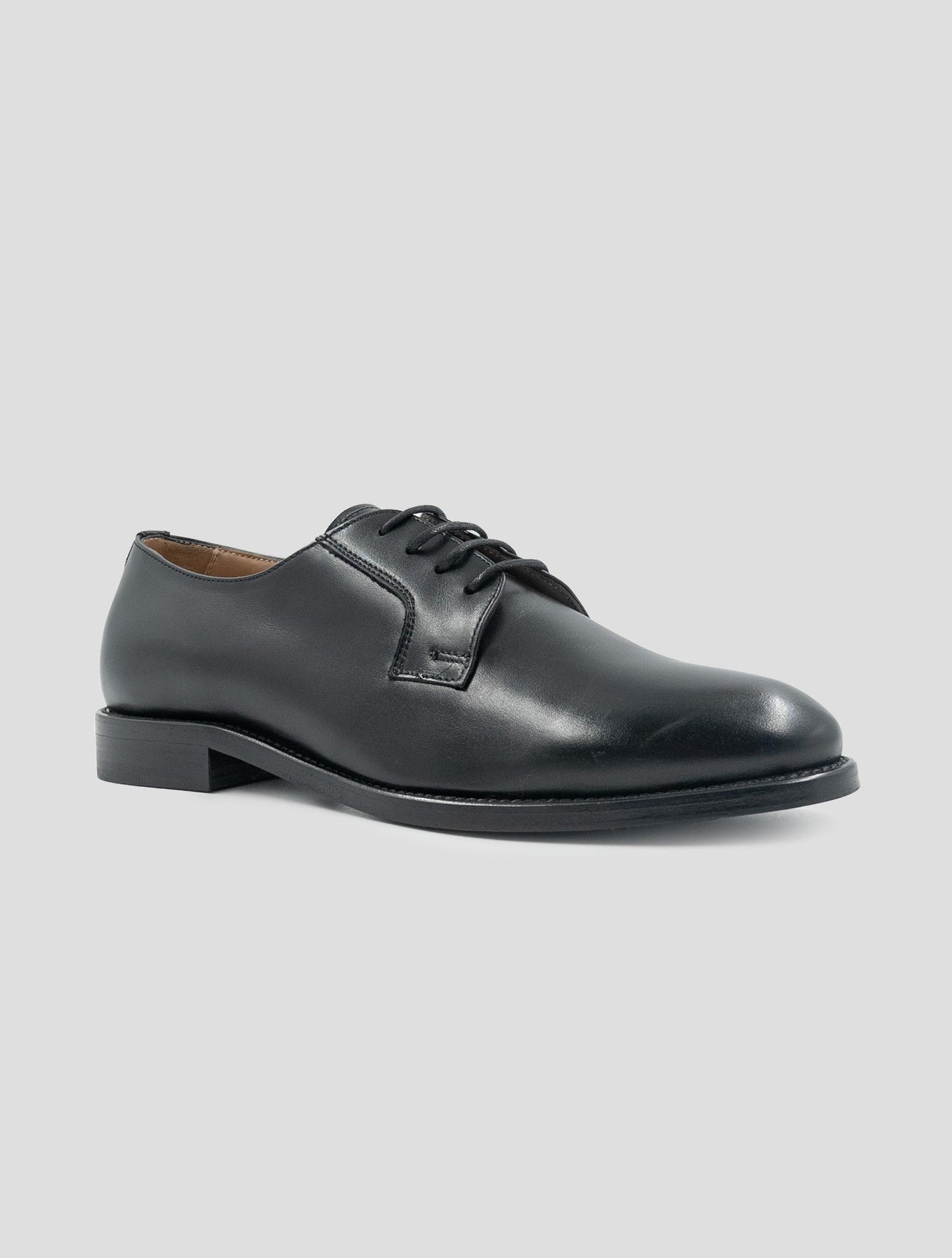 Kiton Black Leather Dress Shoes