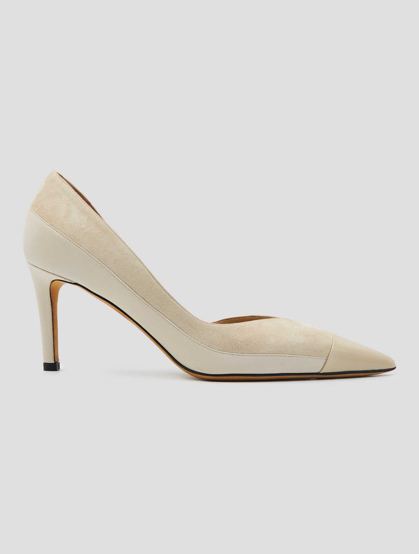 Kiton Beige Leather Suede Leather Decollete