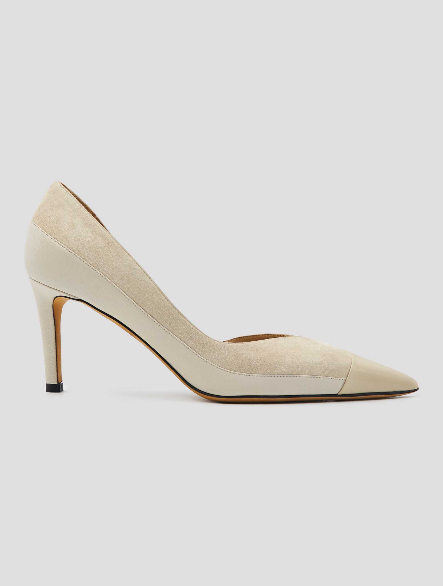 Kiton Beige Leather Suede Leather Decollete