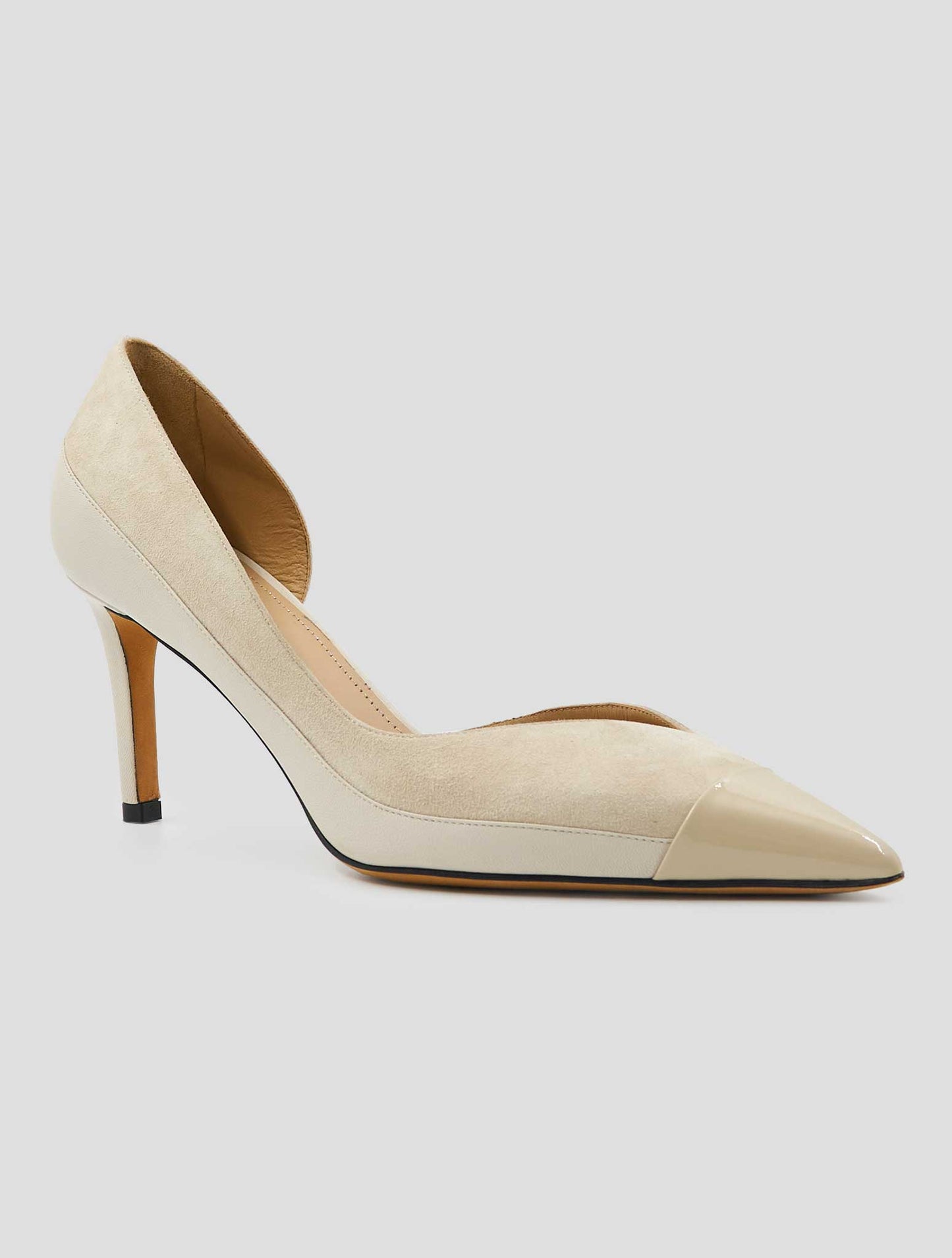 Kiton Beige Leather Suede Leather Decollete