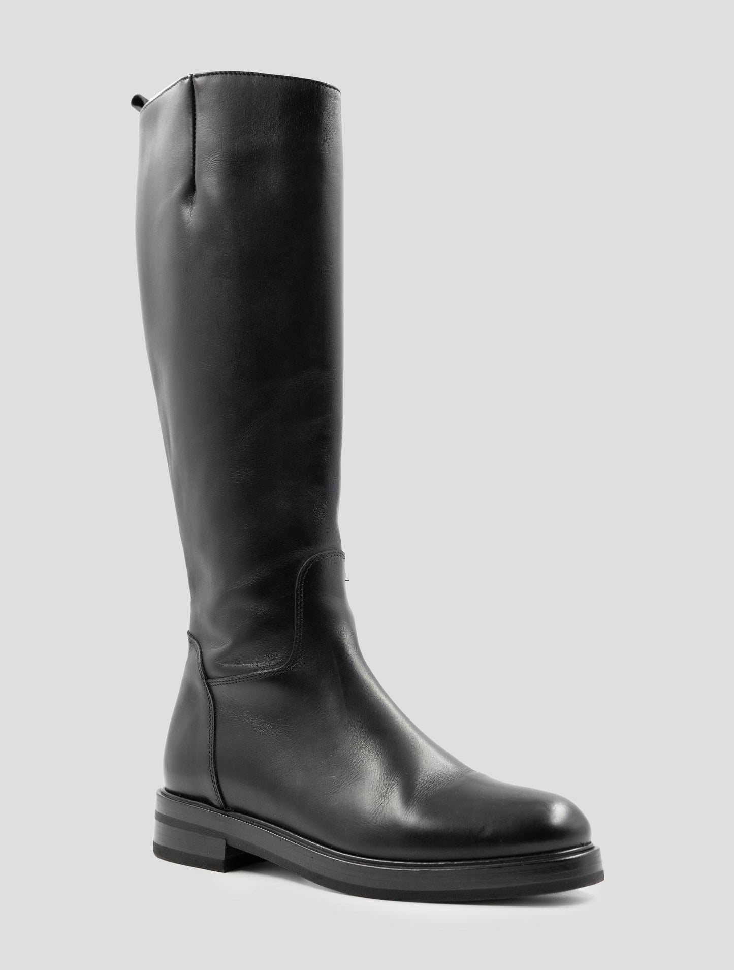 Kiton Black Leather Boots