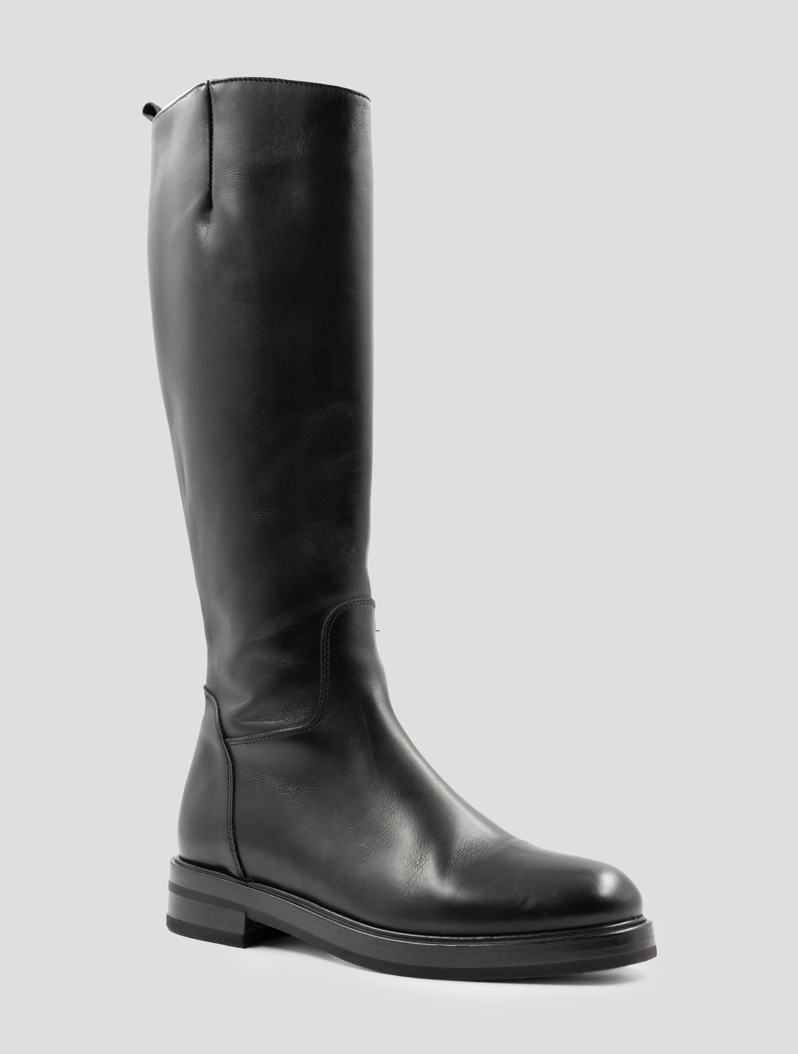 Kiton Black Leather Boots