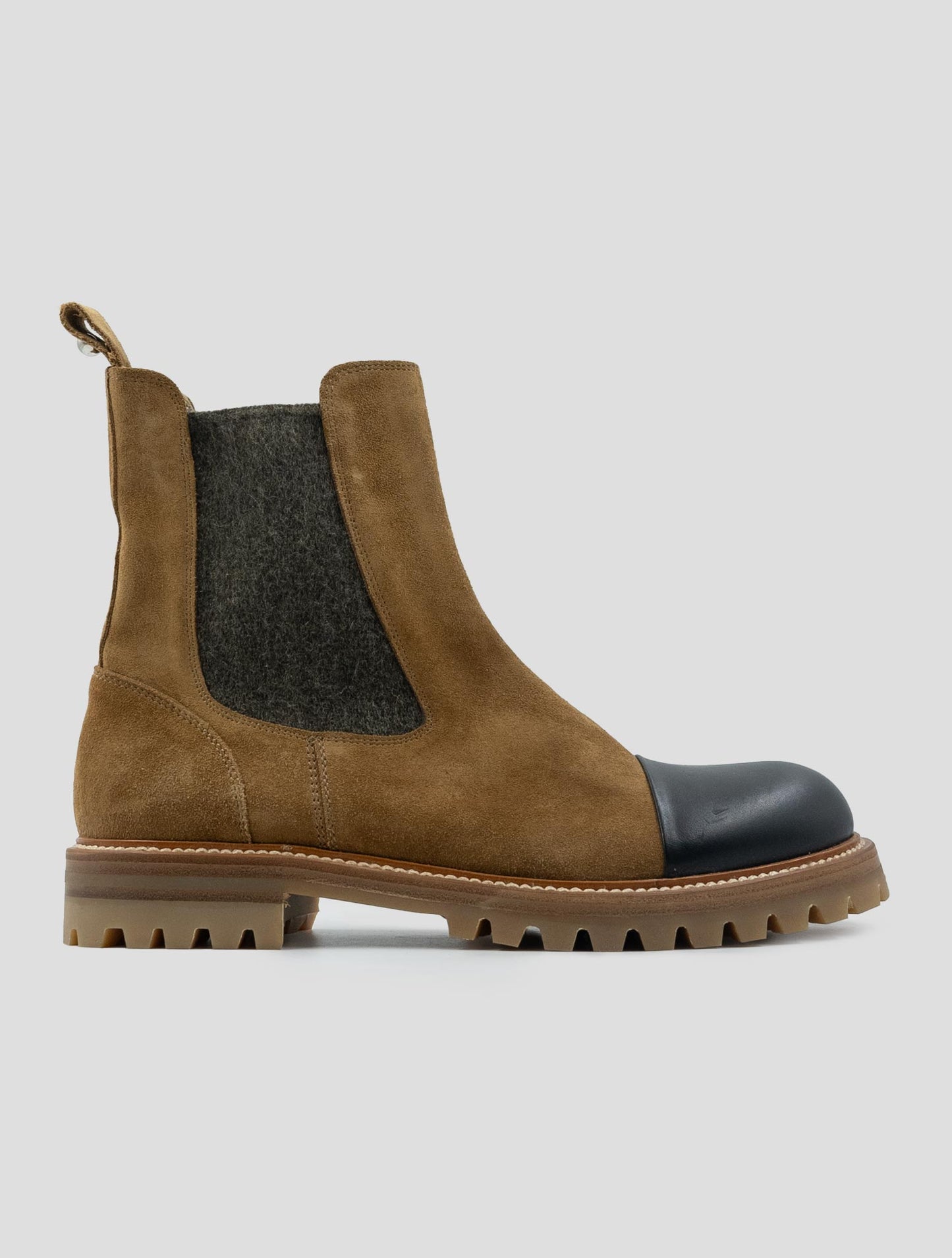Kiton Brown Leather Suede Leather Boots