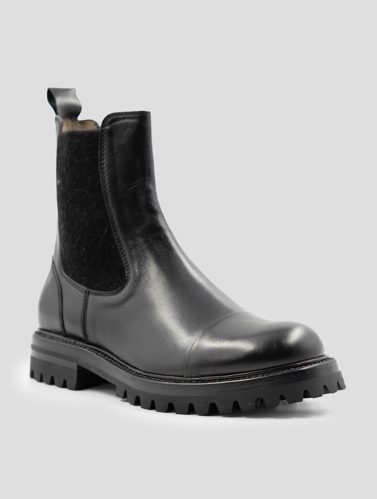Kiton Black Leather Boots