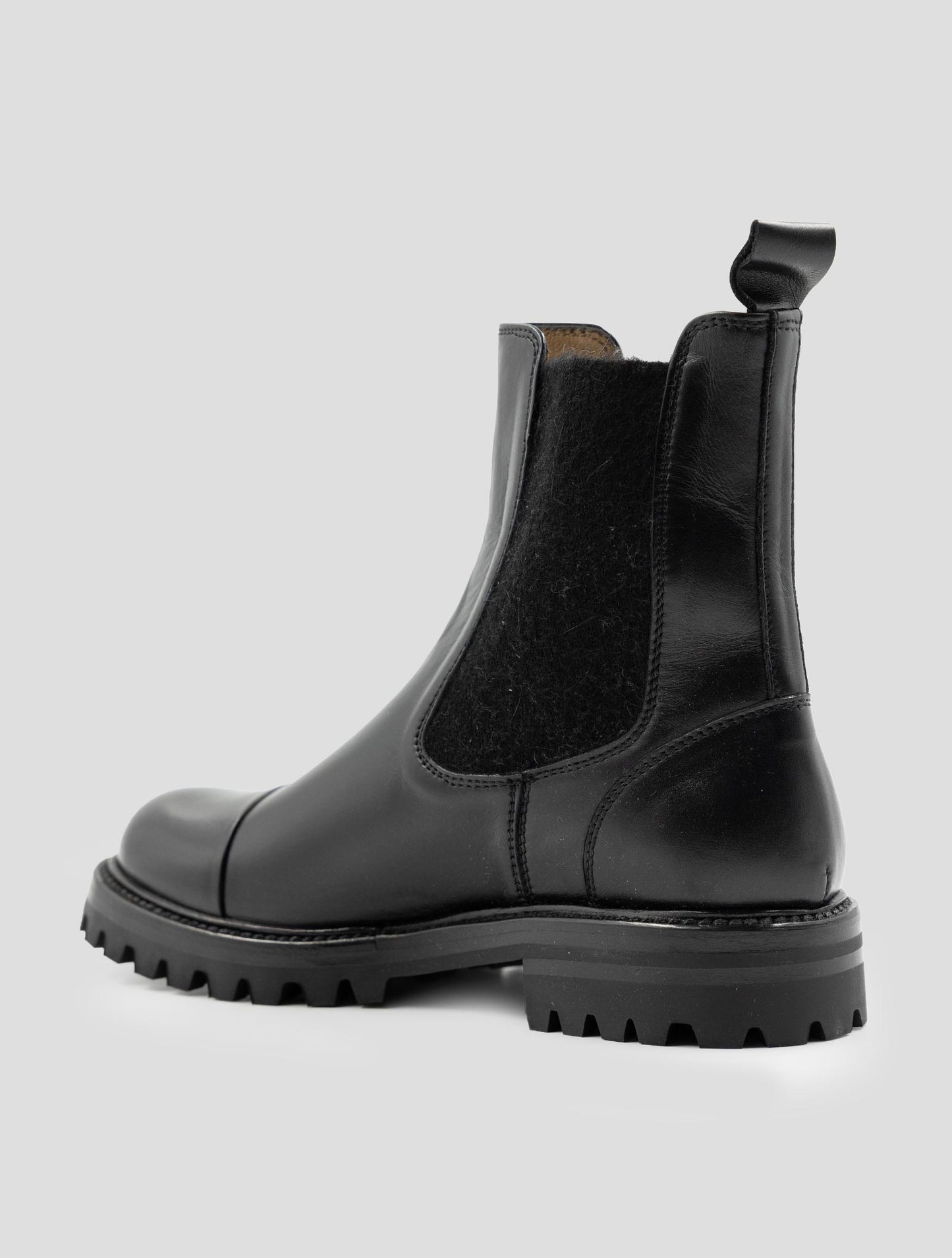 Kiton Black Leather Boots