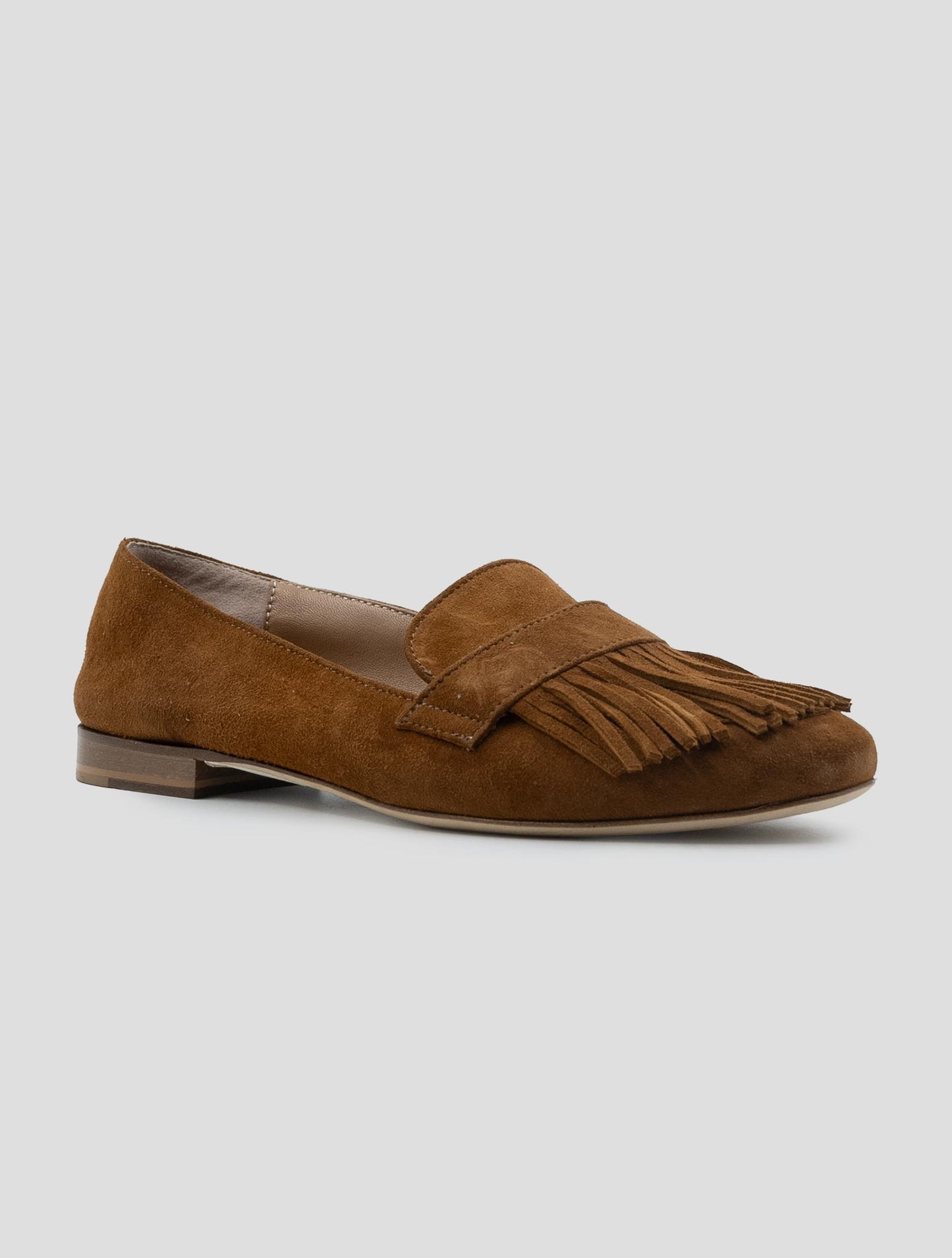 Kiton Brown Leather Loafers