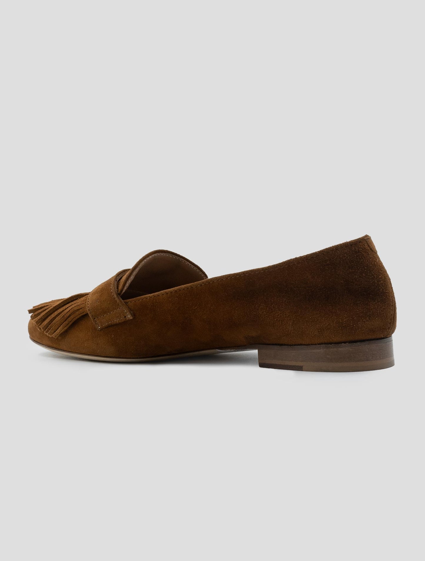Kiton Brown Leather Loafers