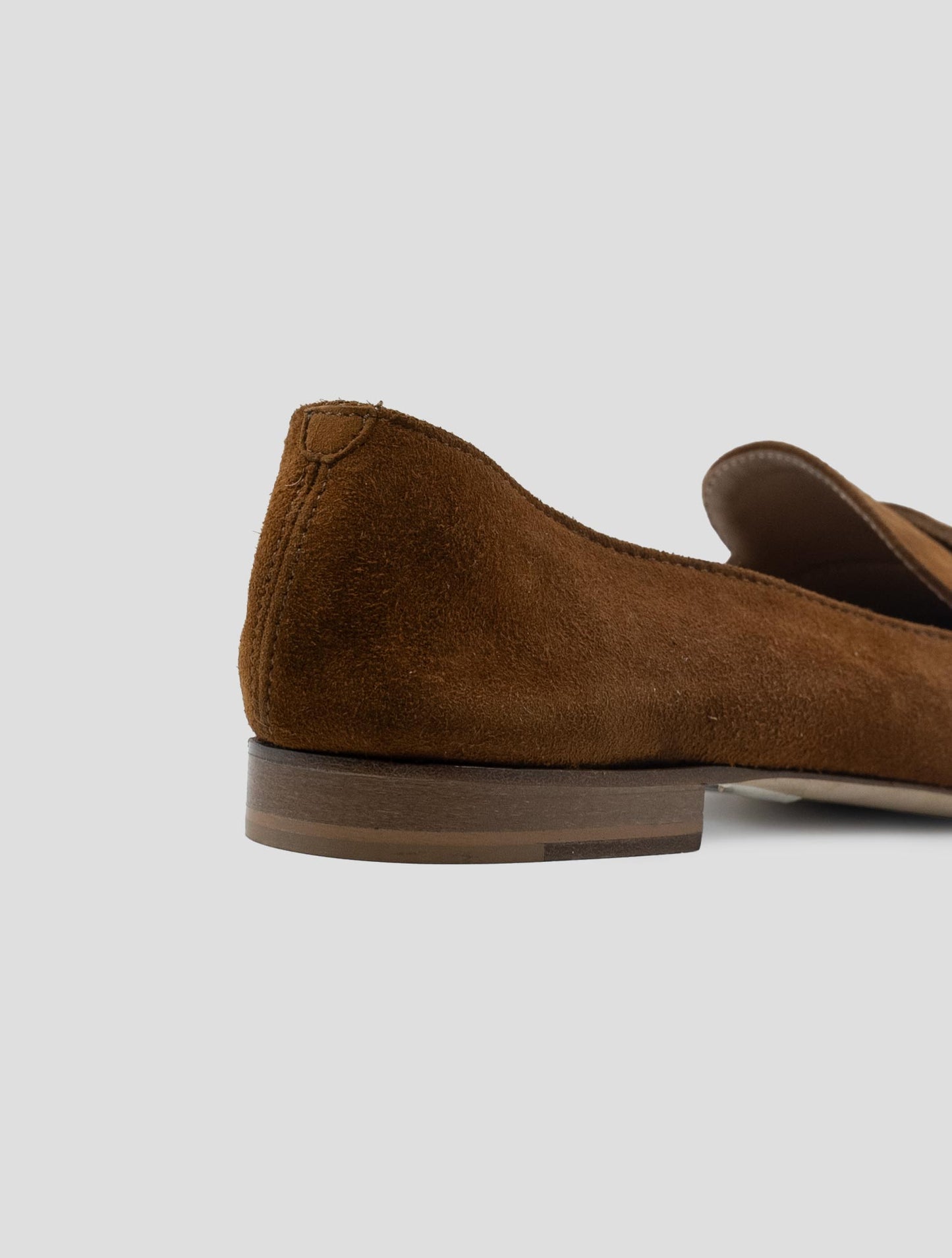Kiton Brown Leather Loafers