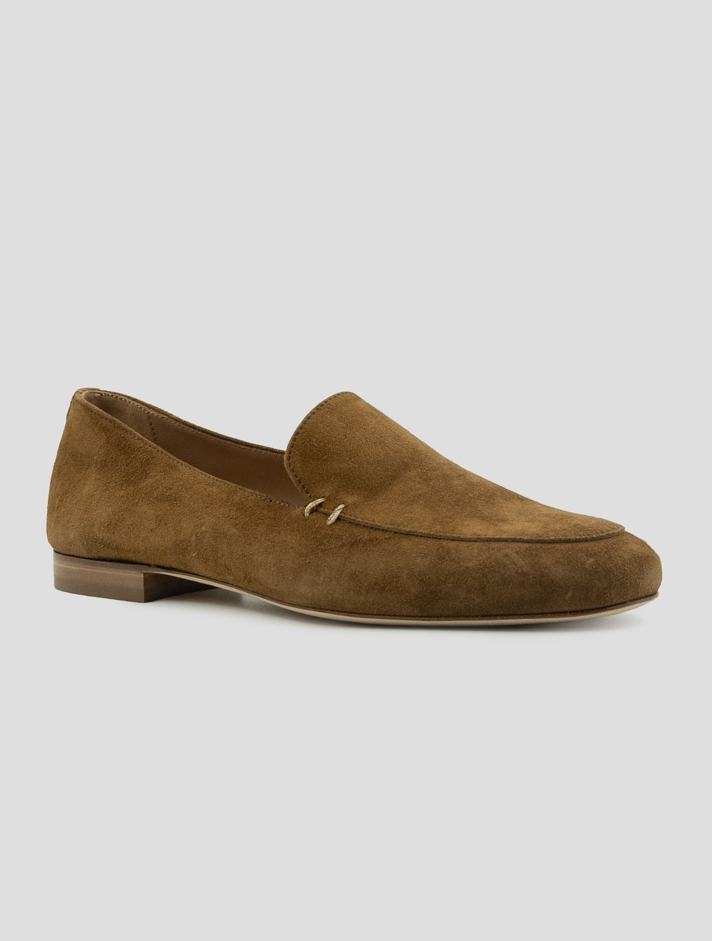 Kiton Brown Leather Suede Loafers