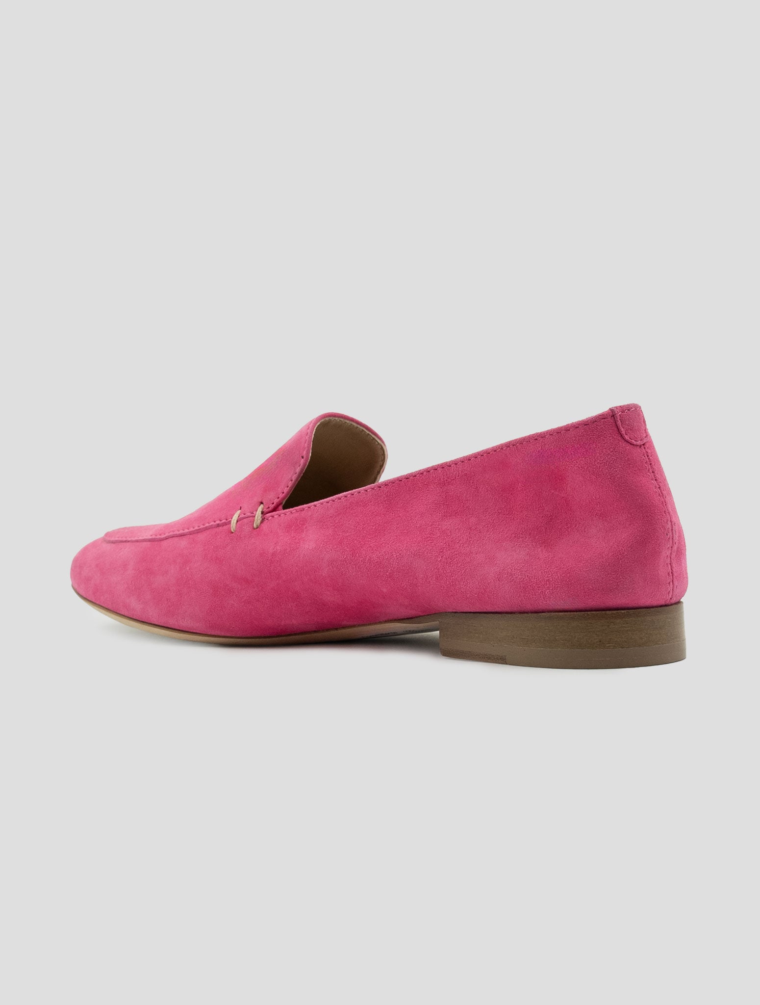 Kiton Pink Leather Suede Loafers