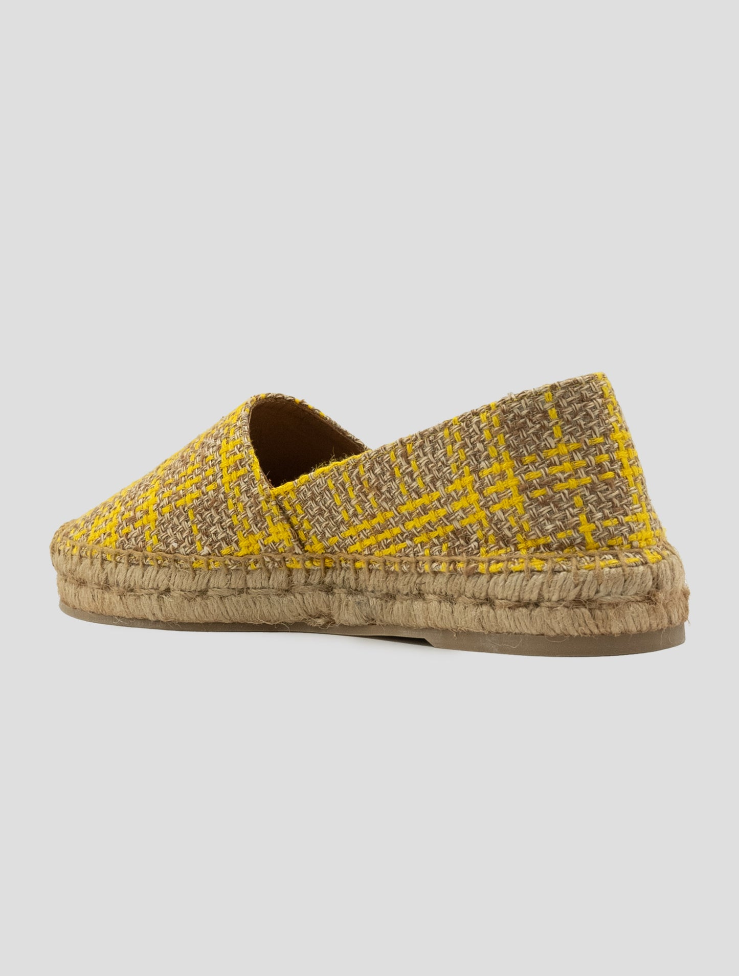 Kiton Yellow Beige Linen Viscose Espadrillas