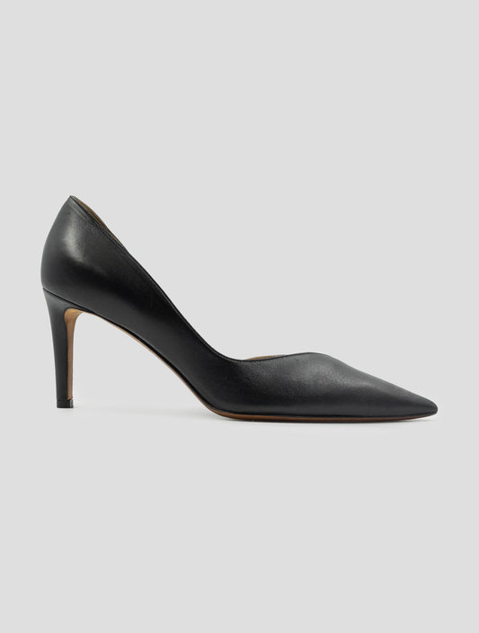 Kiton Black Leather Decollete
