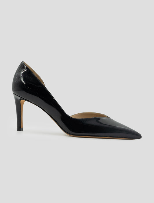 Kiton Black Leather Decollete