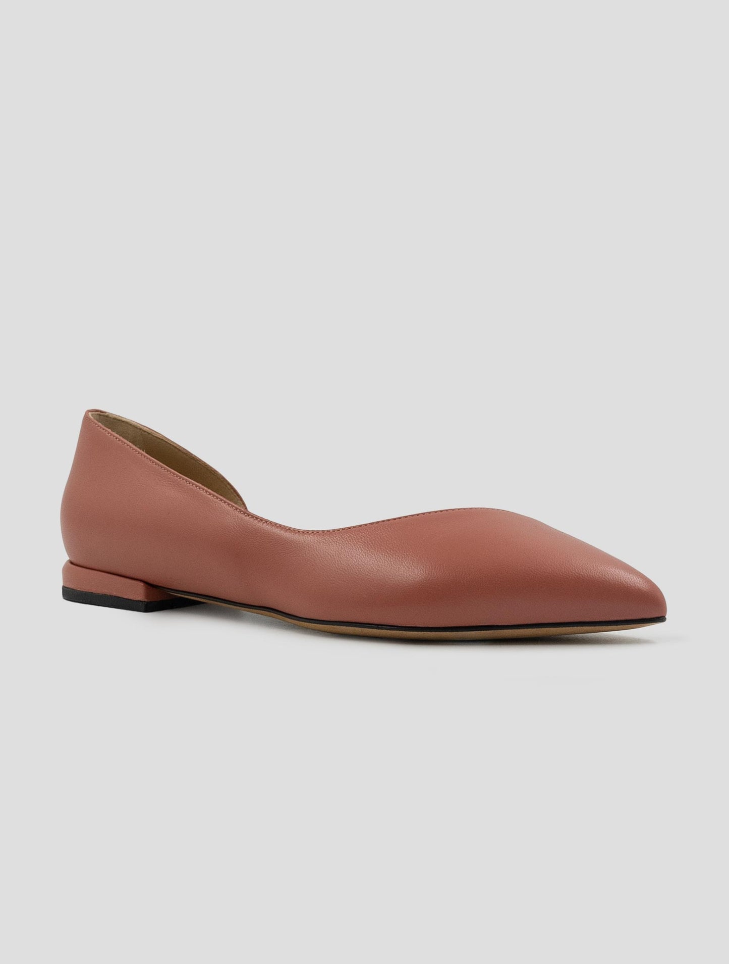 Kiton Pink Leather Ballerina