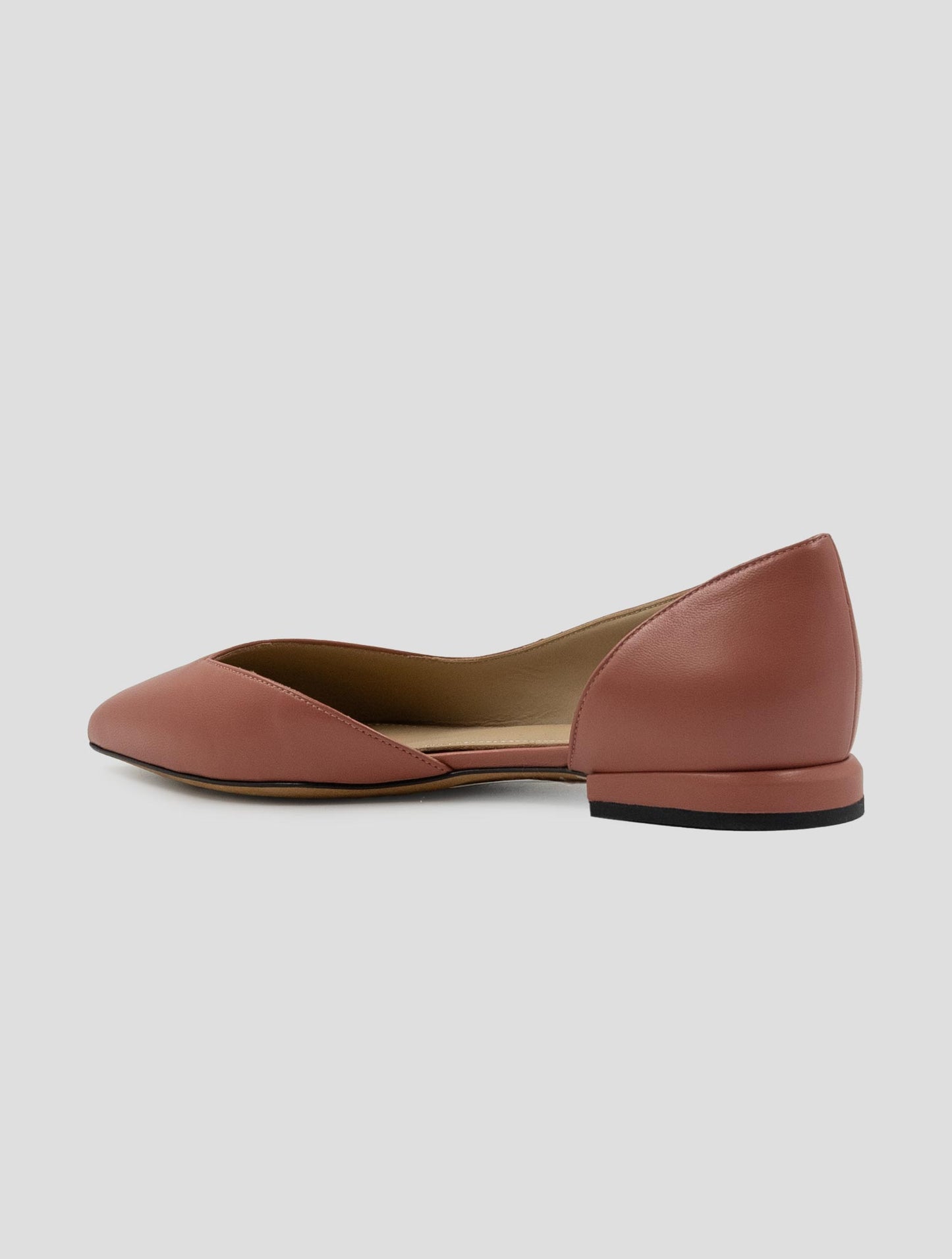 Kiton Pink Leather Ballerina