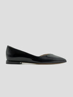 Kiton Black Leather Ballerina