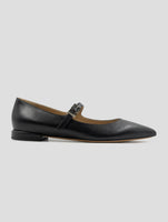 Kiton Black Leather Ballerina