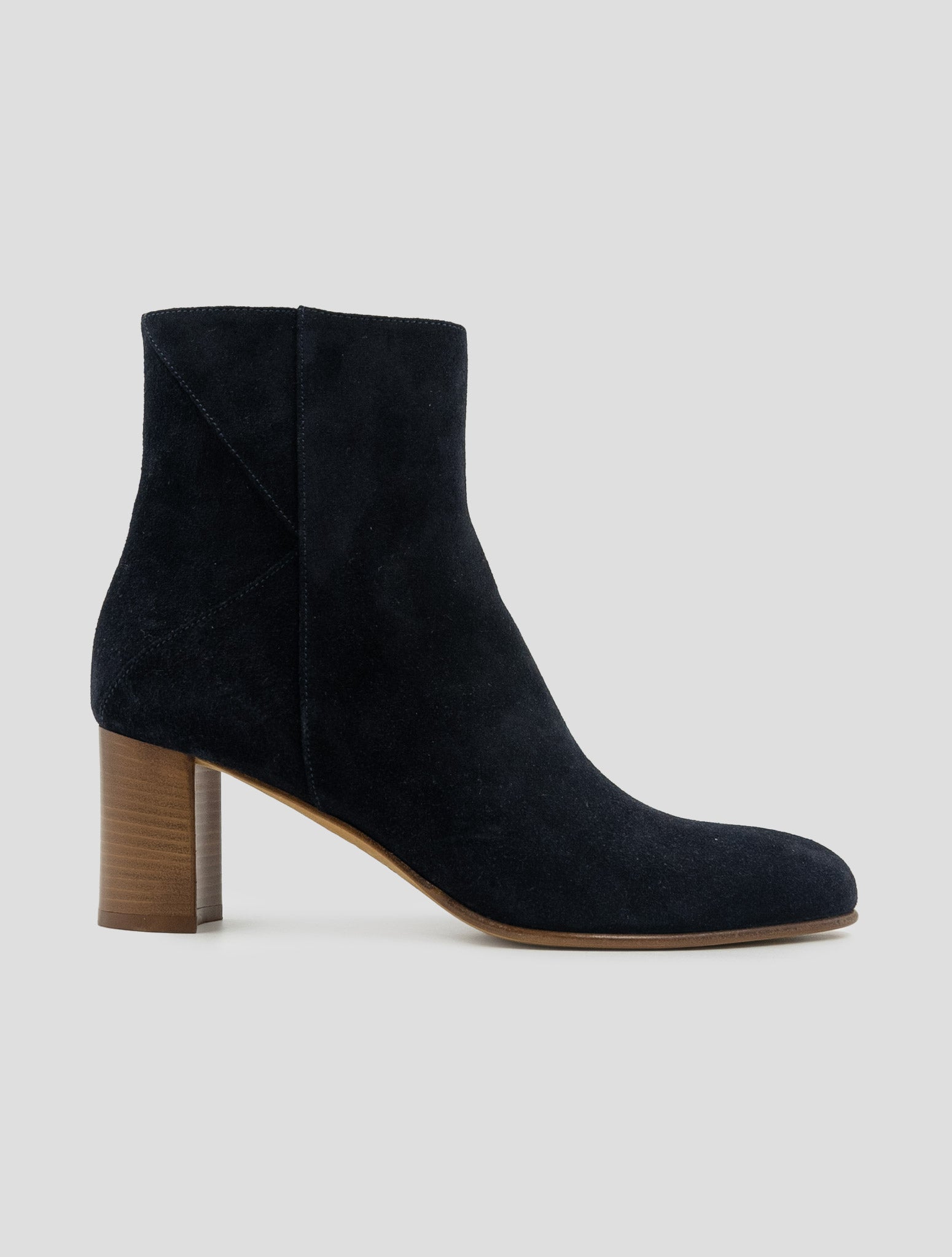 Kiton Dark Blue Leather Suede Boots