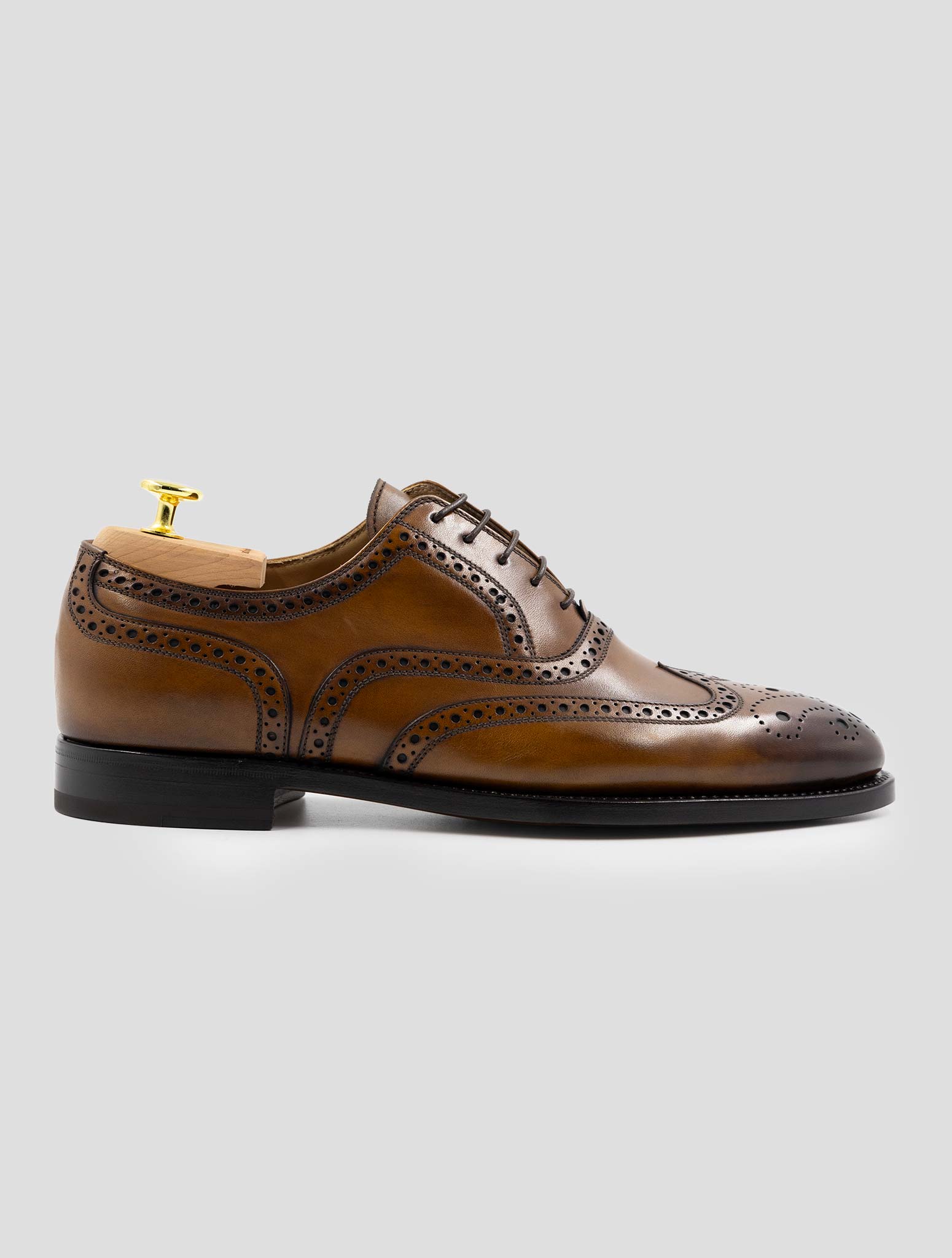 Kiton Brown Leather Dress Shoes