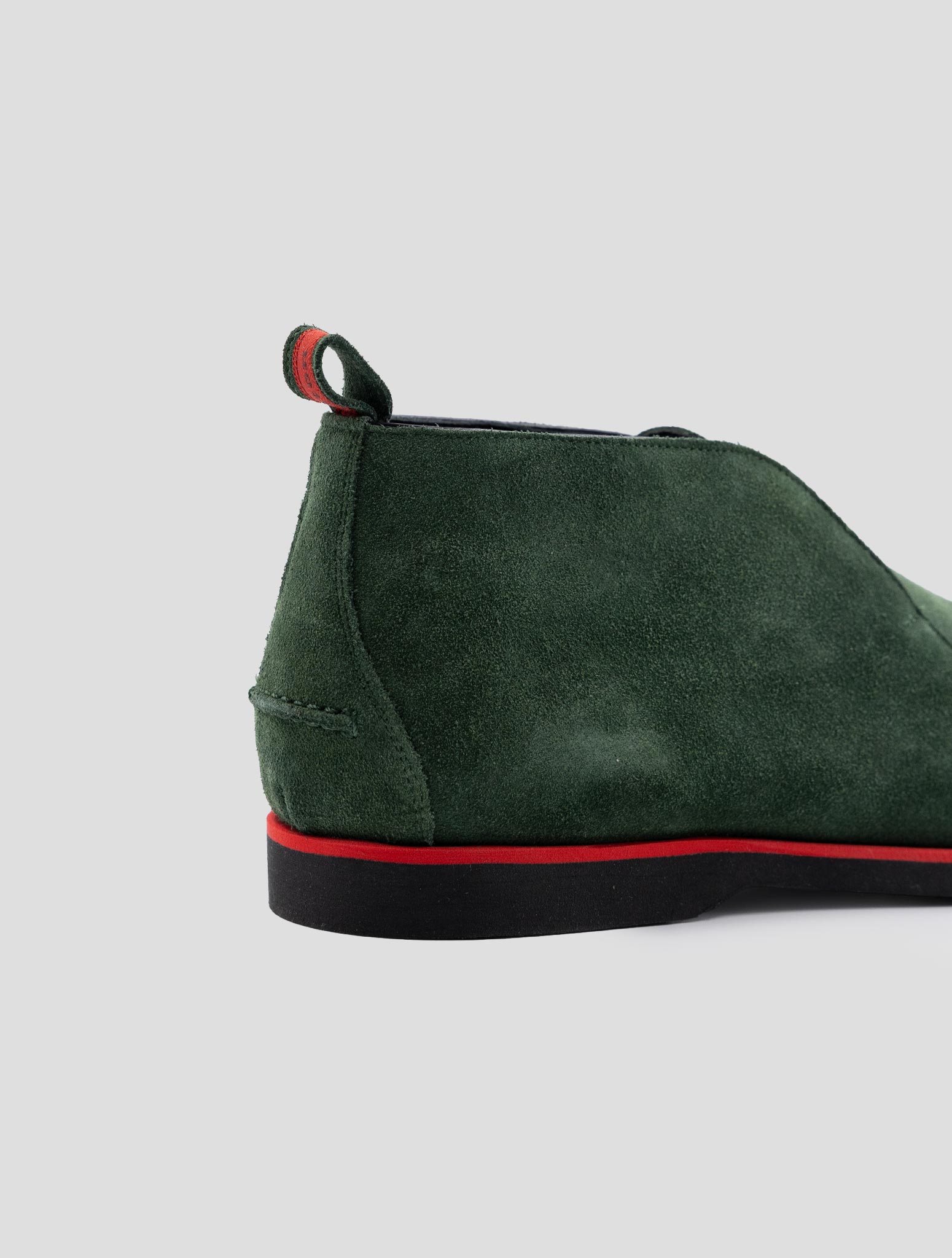Kiton Green Leather Suede Boots