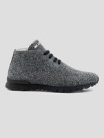 Kiton Gray Black Cashmere Pl Sneakers