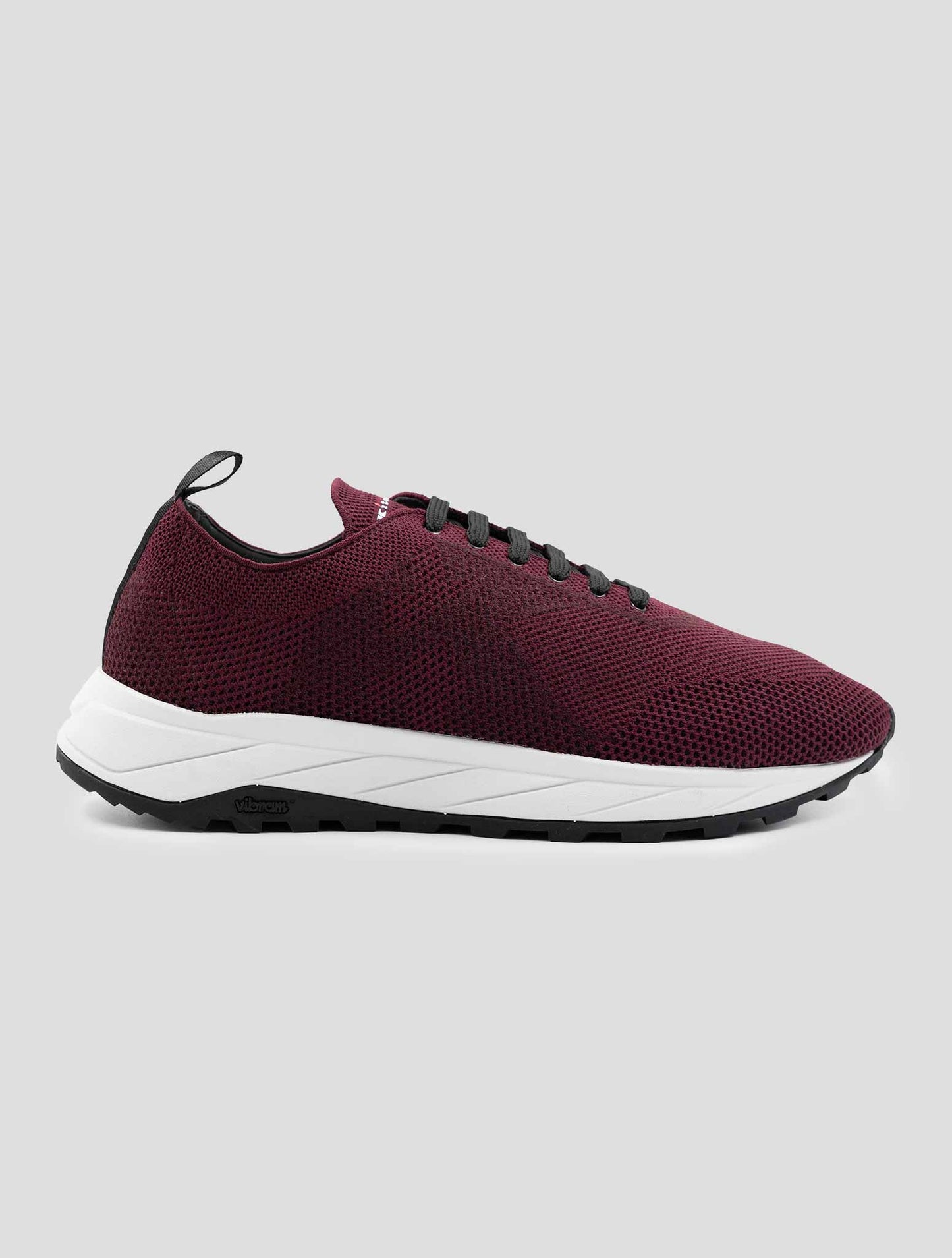 Kiton Burgundy Pl Pu Wool Sneakers