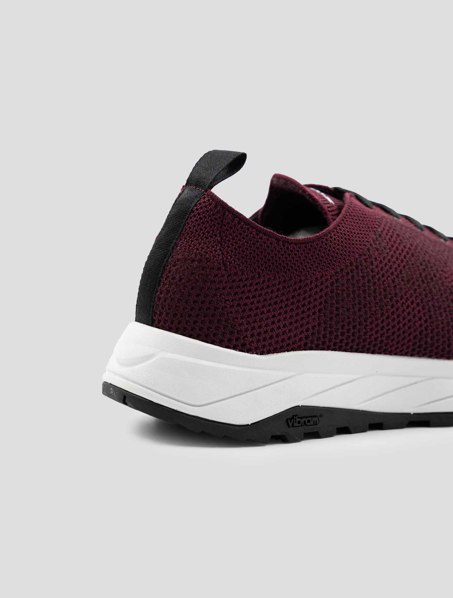 Kiton Burgundy Pl Pu Wool Sneakers