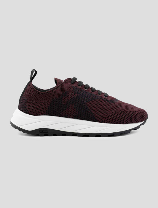 Kiton Bordeaux Pl Tpu Wool Sneakers