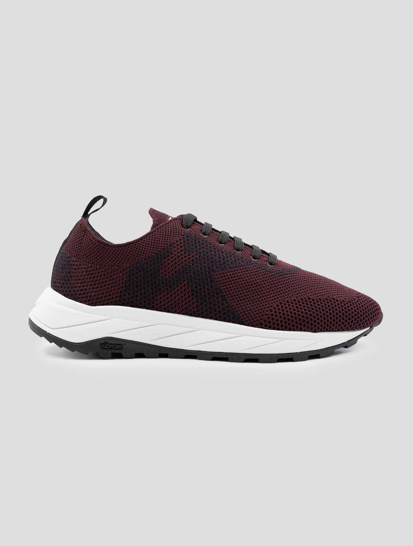 Kiton Bordeaux Pl Tpu Wool Sneakers