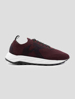 Kiton Bordeaux Pl Tpu Wool Sneakers