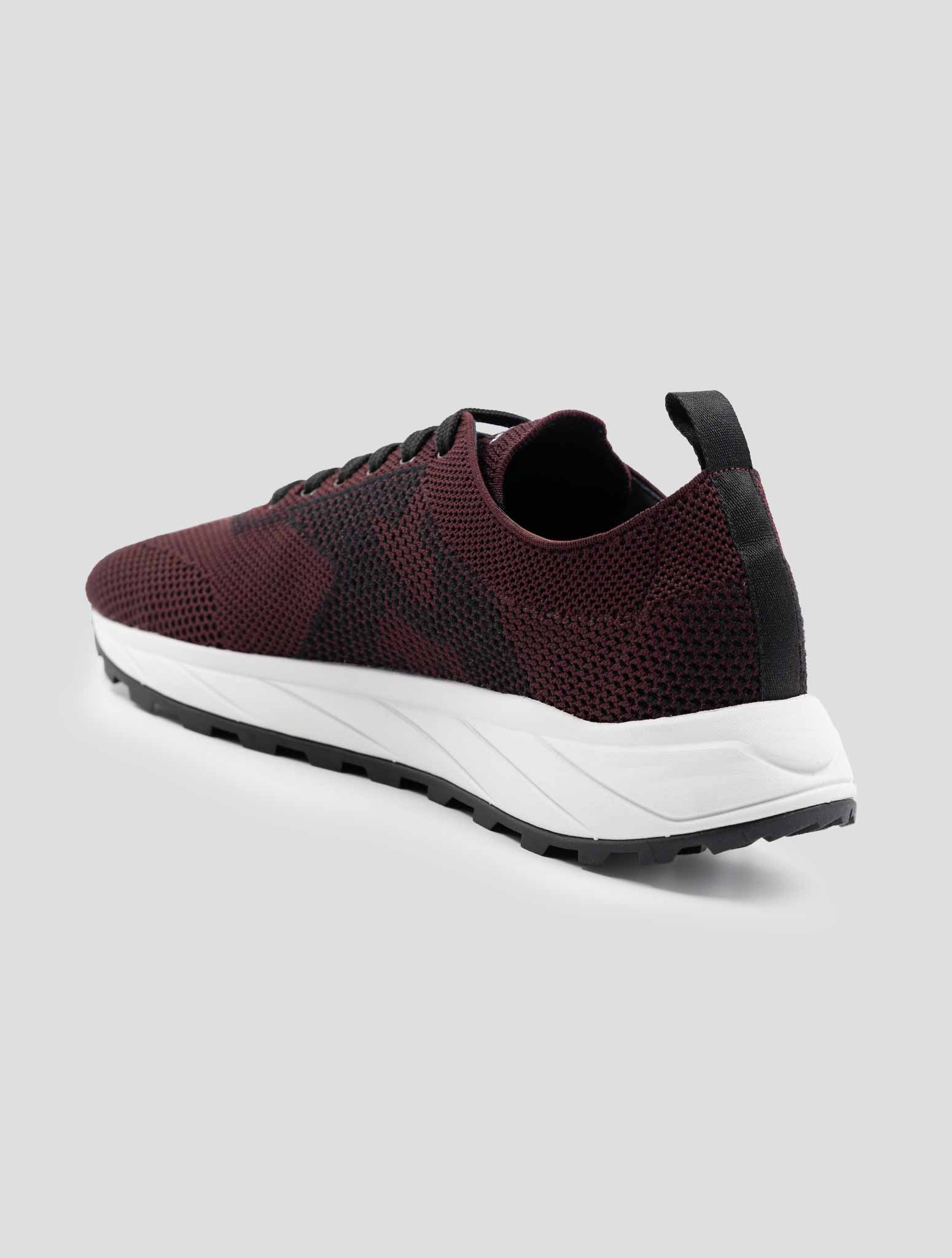 Kiton Bordeaux Pl Tpu Wool Sneakers