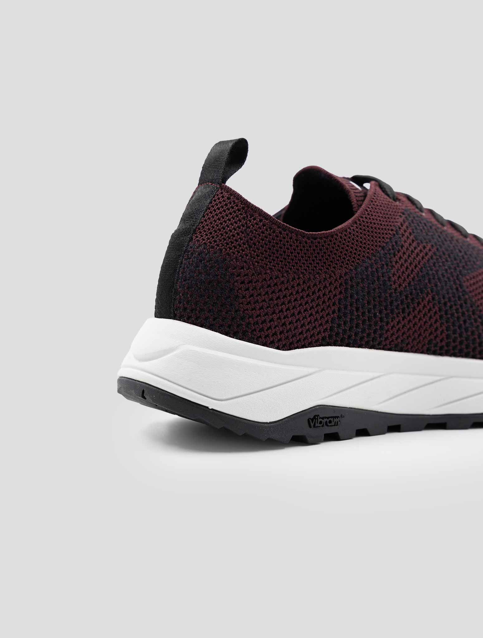 Kiton Bordeaux Pl Tpu Wool Sneakers